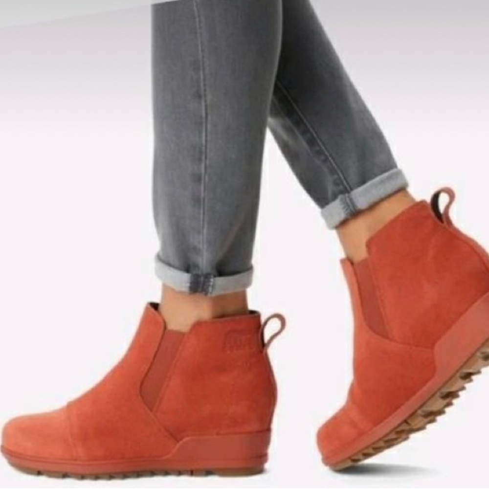 Sorel wedge booties